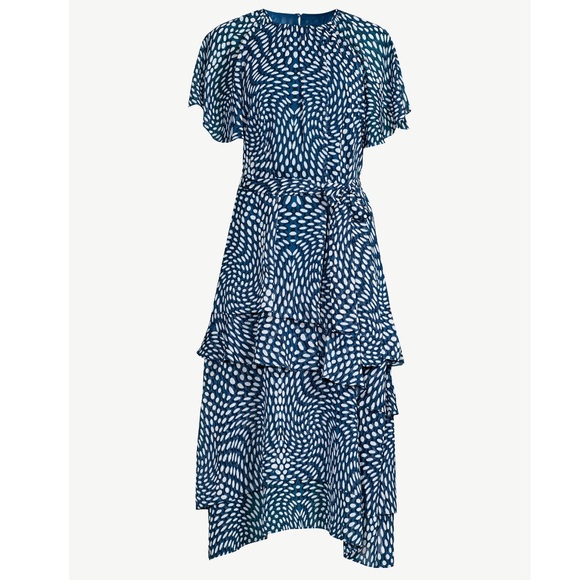 Brand new Scoop Women's Tie Waist Midi Dress with Ruffle Sleeves size s (4-6) - Picture 2 of 5